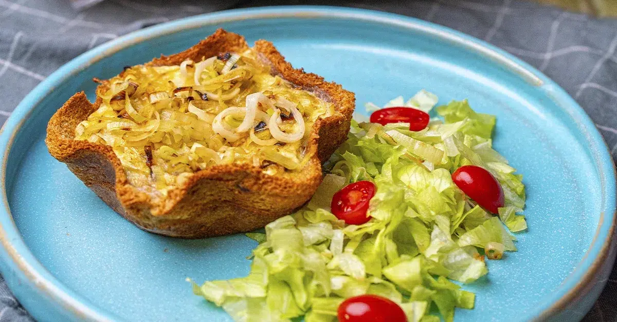 Receita de Quiche de Alho Poró e Creme de Queijo