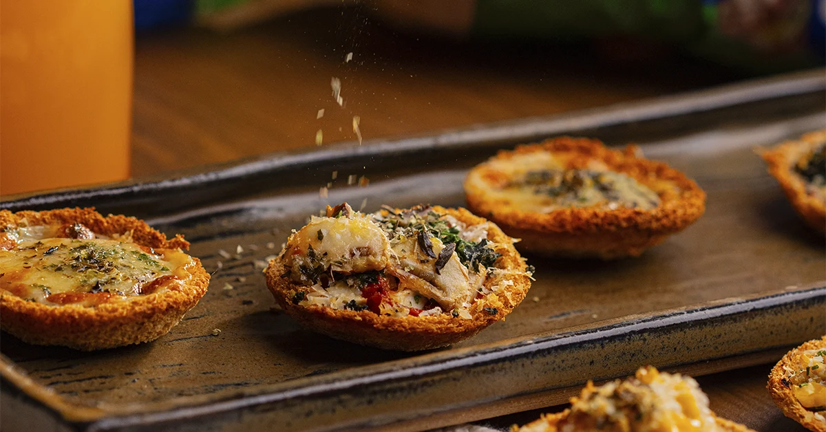 Bocaditos de Pizza com Pão de Forma