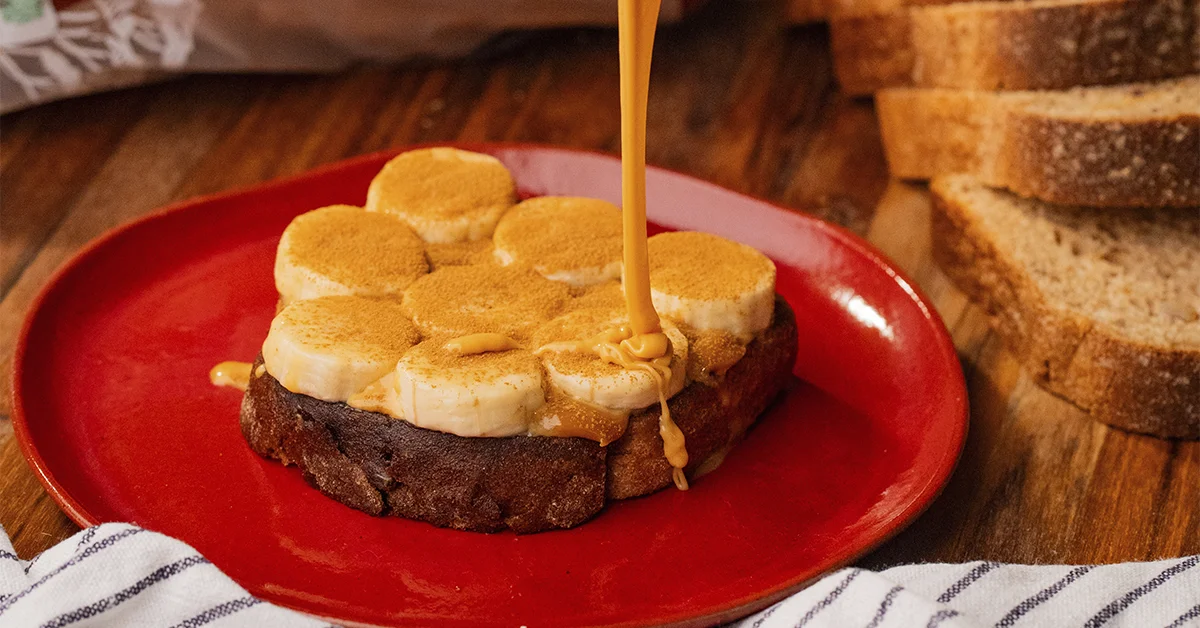Toast de Doce de Leite e Banana